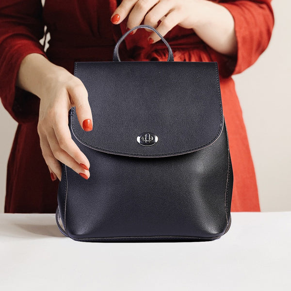 MINISO Ransel wanita sederhana Tas Ransel Wanita  Multifungsi Travel Sekolah Tas Punggung Travel Motif Ukuran Cocok
