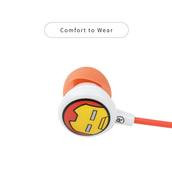 MINISO Marvel Earphone In Ear / Headset / Earbud / Headphone Hp Lucu Kabel Gaming Android Warna Stereo Noise Cancelling Bass With Mic Mikrofon Jawab Akhiri Panggilan