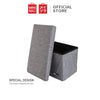 MINISO Keranjang Kotak Kain Lipatan Peralatan Multi fungsi 40x25x25cm
