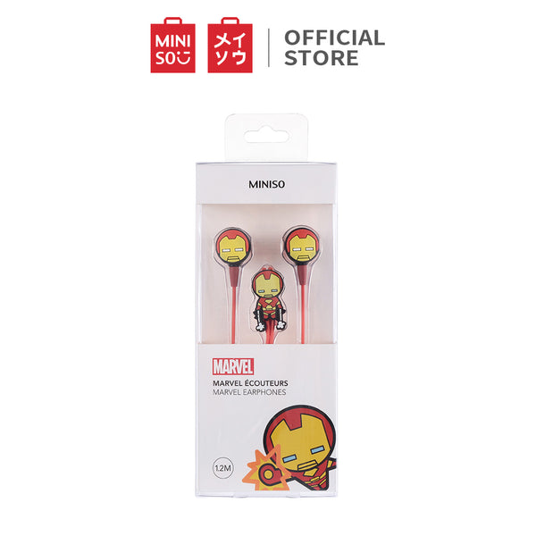 MINISO Marvel Earphone In Ear / Headset / Earbud / Headphone Hp Karakter Lucu Kabel Gaming Android Warna Stereo Noise Cancelling Bass With Mic Mikrofon Jawab Akhiri Panggilan Penyesuaian Kabel