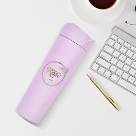 MINISO Tumbler Plastik Mawar Portable Kontainer Water Bottle air 400ml 14oz