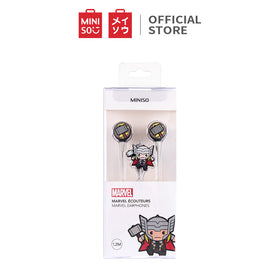 MINISO Marvel Earphone In Ear / Headset / Earbud / Headphone Hp Karakter Lucu Kabel Gaming Android Warna Stereo Noise Cancelling Bass With Mic Mikrofon Jawab Akhiri Panggilan Penyesuaian Kabel