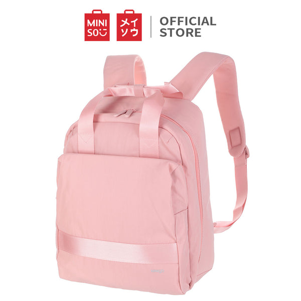 MINISO Tas Ransel Laptop Kasual Tas Punggung Wanita Cewek Tas Laptop