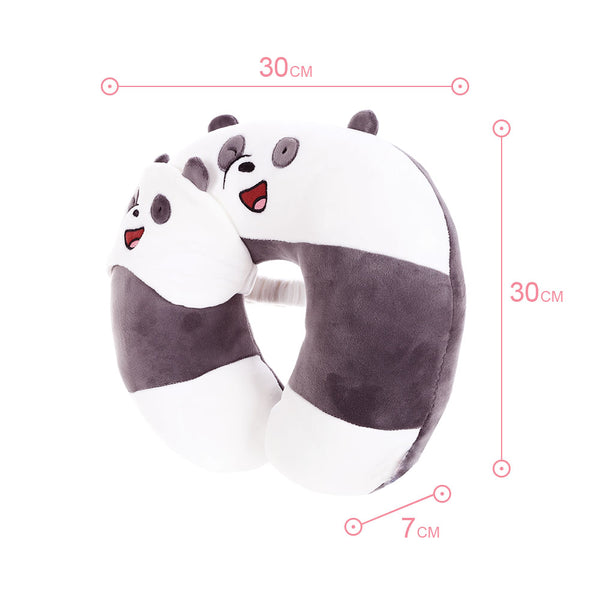 MINISO We Bare Bears Bantal Leher Tidur Bantal Sandar Kepala Bentuk V Travel Neck Pillow