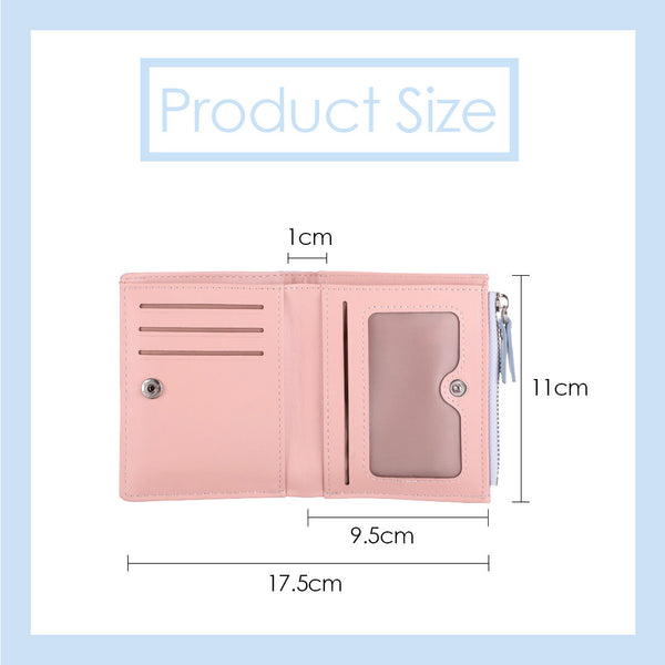 MINISO Dompet Wanita Pendek Zipper Wallet Simple Motif Kecil Lucu