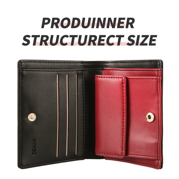 MINISO Dompet Wanita Pendek Kecil Lipat Bowtie Lucu Fashion Elegant