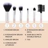 MINISO Brush Make Up Kuas Kosmetik Set 7 Pcs Powder Blending Brush Spons Alat Kecantikan Bedak Beauty Blush Alis Bulu Mata Eyeshadow Blender Lembut Travel Kit Foundation Rias Wajah Lengkap Peralatan Dandan Profesional Bulu Halus Tool Cosmetic Wanita