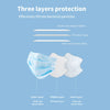 MINISO Masker Mulut Wajah Pembuang 10 Pcs 3 Lapisan Disposable Face Masks Earloop Pengait Telinga Bernapas Anti Bakteri Debu