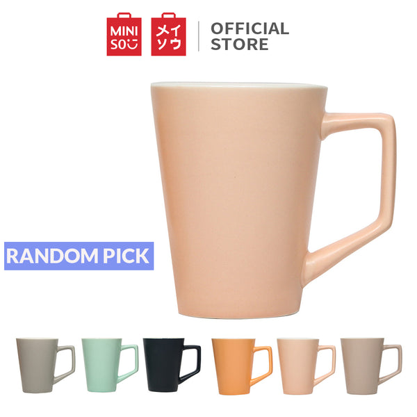 MINISO Mug Keramik Gelas Keramik Mug Kopi Cangkir Gelas Air Minum Teh 408ML- RANDOM PICK