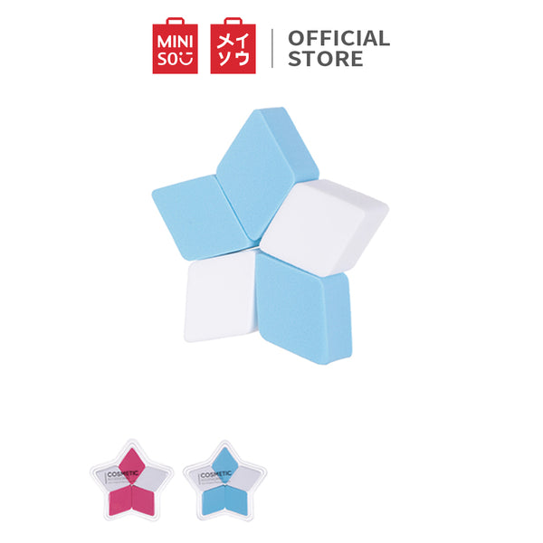 MINISO Spons Makeup Sponge Puff Kosmetik Blender Foundation 5pcs - LIVESTREAM
