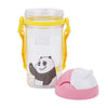 MINISO Botol Minum Air Plastik Sedotan We Bare Bears Lucu Anak 400ml