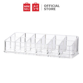 MINISO 12 Kotak Penyimpanan Lipstik Tempat Lipstik Desain Transparan