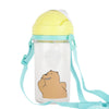 MINISO Botol Minum Air Plastik Sedotan We Bare Bears Lucu Anak 400ml