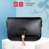 MINISO Tas Selempang Wanita / Sling Bag / Tas Bahu Cewek Pesta Rantai Logam Model Terbaru 2020 Import Kulit PVC Wanita Remaja Anak Perempuan Kekinian Polos Simple Elegan Rumbai Tassel Lucu