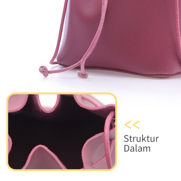 MINISO Tas Selempang Wanita Ember Bucket Bag Simple Sling Bag Woman