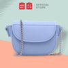 MINISO Tas Selempang Wanita Kecil /Sling Bag Mini / Tas Bahu Cewek/ Tas Lipstik Kulit PVC Wanita Remaja Anak Perempuan Pesta Rantai Logam Model Terbaru 2020 Import Kekinian Lucu Polos Simple