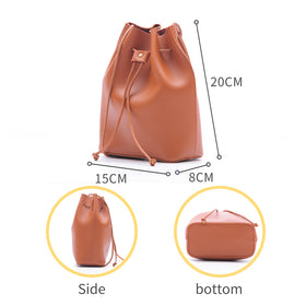 MINISO Tas Selempang Wanita Ember Bucket Bag Simple Sling Bag Woman