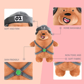 Miniso Offical We bare bears standing plush toy boneka anak mainan anak
