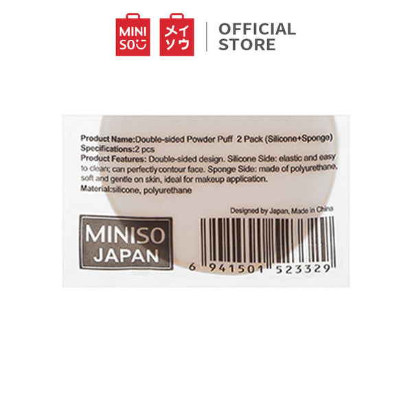 MINISO Spons Makeup Sponge Puff Kosmetik Blender Foundation 2 pcs - LIVESTREAM