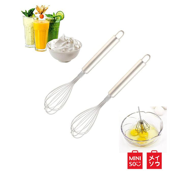 Miniso Official Whisk Pengaduk Telur Stainless Steel Whisk