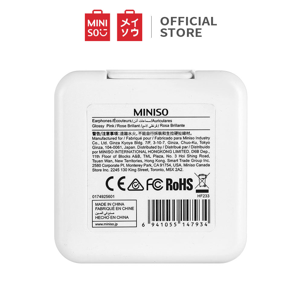 MINISO Earphone / Headset / Earbud / Headphone In Ear Hp Lucu Kabel Gaming Android Warna Stereo Noise Cancelling With Mic Mikrofon Jawab Akhiri Panggilan Bass Colorful