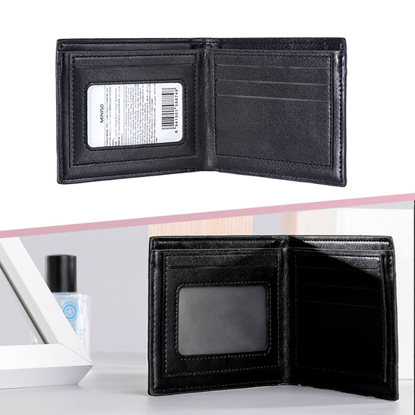 MINISO Dompet Pria Lelaki Dompet Pendek Kecil Wallet Simple Keren
