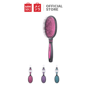 MINISO Sisir Rambut Sikat Wanita Airbag Pijat Hair Brush Massage Anak Perempuan Anti Rontok Kusut Static Salon Scalp Comb Bulat Rambut Keriting Rusak Besar Basah Wet Curly Pelurus Memijat Kepala Kesehatan Airbag Empuk Blow Pink / Biru / Ungu Random Pick