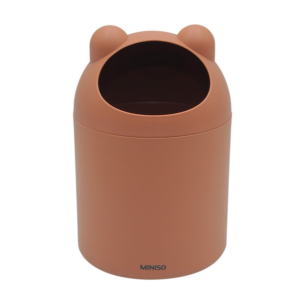 MINISO Tempat Sampah Meja Tong We Bare Bears Sampah Mini Mobil Plastik Table Organizer