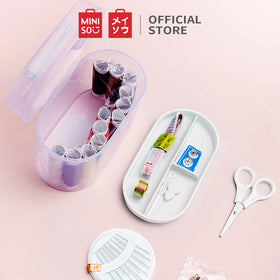 MINISO Kotak Benang Jahit / Alat Jahit Lengkap / Peralatan Jarum Satu Set Sewing Box Meteran Gunting Kancing Peniti