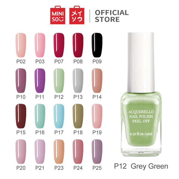 MINISO 11ML Cat Kuku Kutek Glossy Peel Off Dapat merobek cat kuku Kutek Gel Nail polish