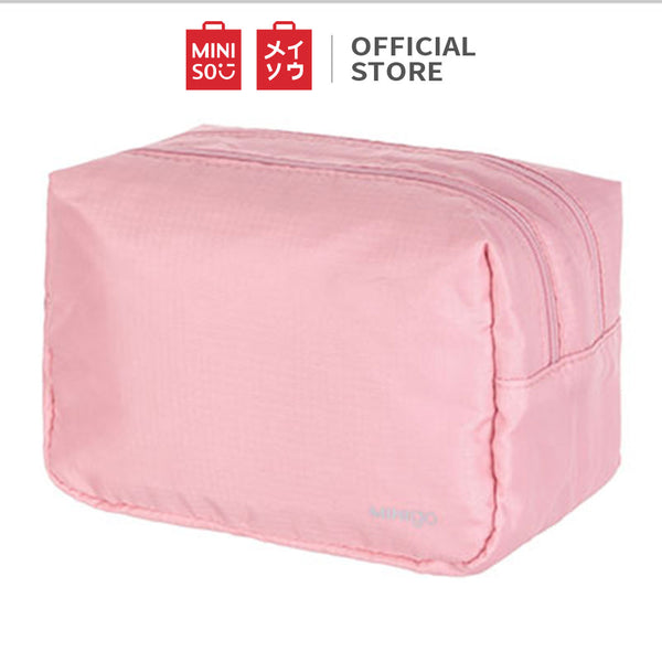 MINISO Minigo Dua Ritsleting Tas Kosmetic Portable