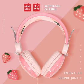 MINISO Headset Earphone Headphone Dilipat Portable Original Lucu