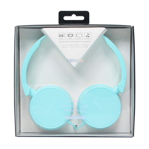 MINISO Headset Earphone Headphone  Gaming Dilipat Original Stereo Kebisingan Membatalkan Portable Simple