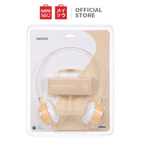 MINISO Headset Earphone Headphone Model Bando Over On Ear Full Bass Super Kabel Lipat Reduksi Kebisingan Audio Quality Portable Cewek Anak Pria Lucu Simple Original Summer Colorful Warna
