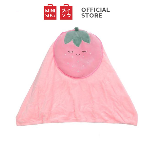 MINISO Blanket / Selimut Lipat Bulu Super Lembut Halus Motif Buah Seri Lucu 90 x 120 cm