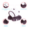 MINISO Bantal Leher Hoodie Lucu U-shaped Neck Pillow Cute Travel Pesawat Karakter Hewan Beruang Imut