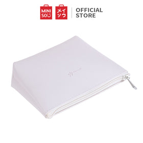 MINISO Tas Pouch Make Up Bag Tempat Kosmetik Wanita Organizer Tempat Penyimpanan Cosmetik Bag Kecil Skincare Kulit Toiletries Kecantikan Wanita Perlengkapan Mandi Sabun Tempat Kulit Besar Simple Polos Minimalis Rumah Multifingsi Besar Tahan Air Serbaguna
