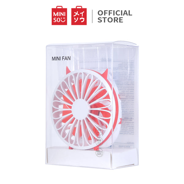 MINISO Kipas Angin Mini Portable Lipat Fan Genggam Pegang Handheld USB Kencang Karakter 800mAh