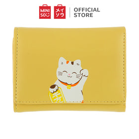 MINISO Dompet Wanita Kecil Lipat 3 Kali Tas Mini Pendek Kulit Tokyo Romantis Tempat Kartu Koin Wallet Organizer Pengatur Uang Anak Perempuan Remaja Cewek Terbaru Import Kekinian Lucu Karakter Kasual Motif Travel Original Keren Besar Leather Multi-card