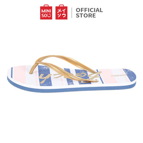 MINISO Sandal Jepit Wanita Sandal Flip Flops Sendal Motif Dot Kolam Renang Pantai Kombinasi Warna Nyaman Perempuan Remaja Cewek Dewasa Kekinian Terbaru