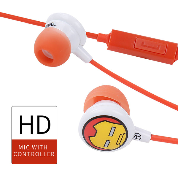 MINISO Marvel Earphone In Ear / Headset / Earbud / Headphone Hp Lucu Kabel Gaming Android Warna Stereo Noise Cancelling Bass With Mic Mikrofon Jawab Akhiri Panggilan