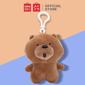 MINISO We Bare Bears Gantungan Tas Kunci Liontin Hiasan 6x8x10cm Perhiasan Keychain Plush Charm Aksesoris Tas Dompet Wanita Acces Boneka Karakter Verisi Q Lucu Terkenal  Original Kreatif Asli Kartun Beruang Cute