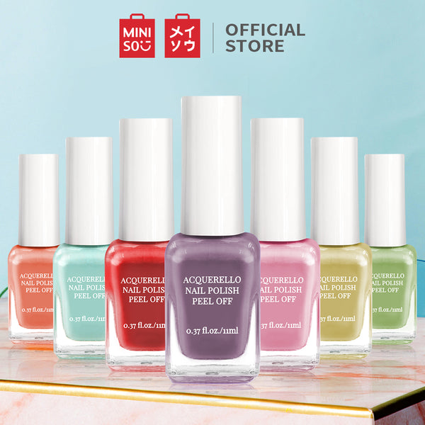 MINISO 11ML Cat Kuku Kutek Glossy Peel Off Dapat merobek cat kuku Kutek Gel Nail polish