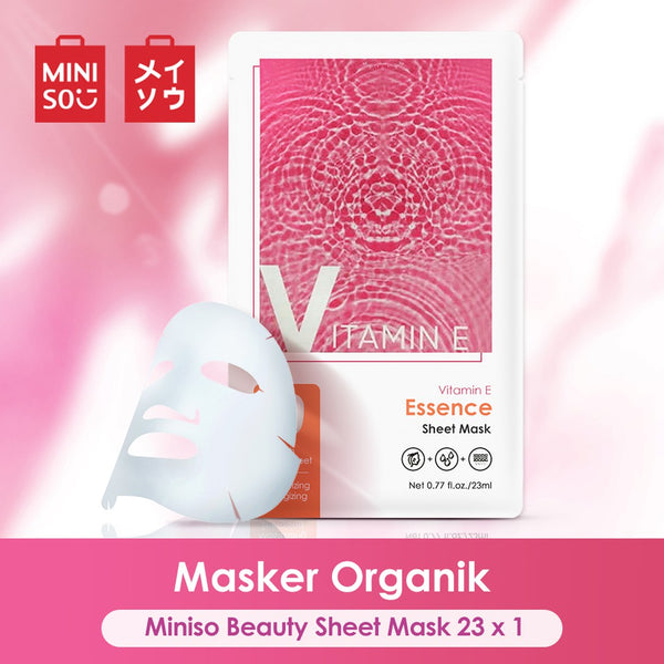 MINISO Masker Wajah Serum Sheet Mask Peel Off Nature Hydrate Face Mask Organik Wanita
